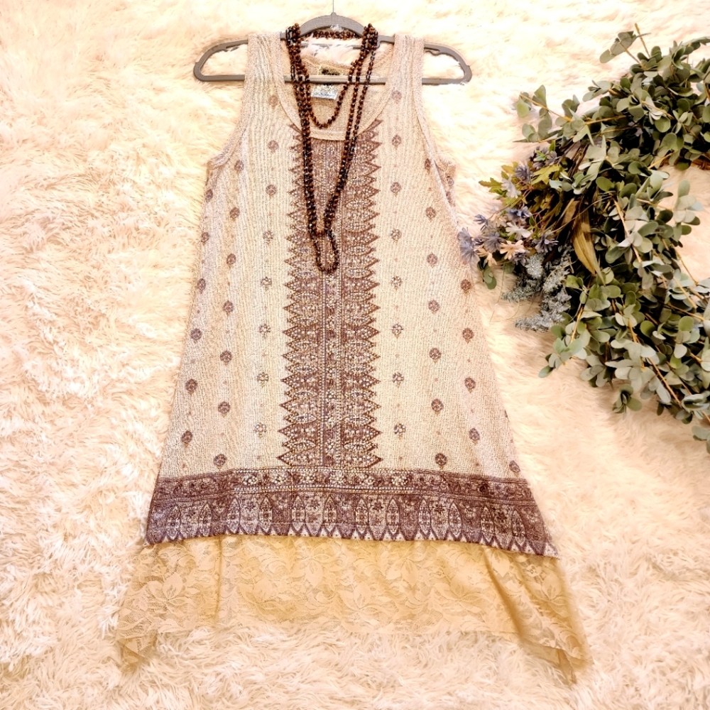 VOCAL Brand Women's Sleeveless Rhinestone Dress Small